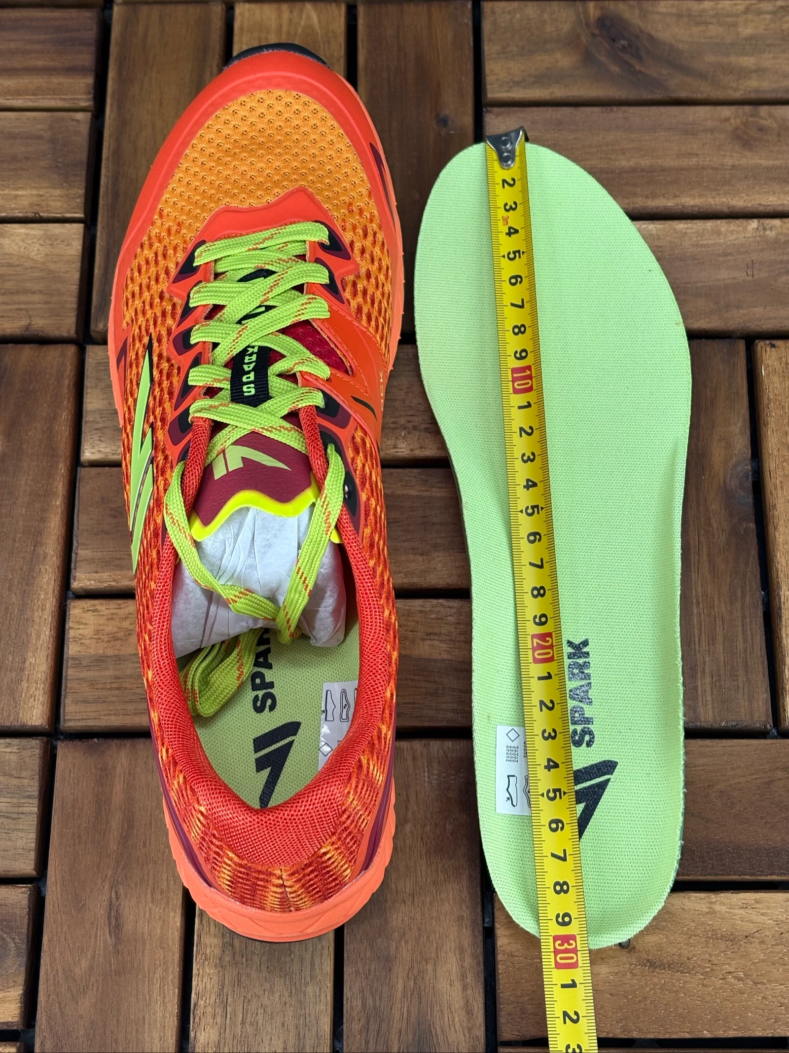 Size 45: VJ Sport Spark Trail Shoes Orange / Green – photo 12